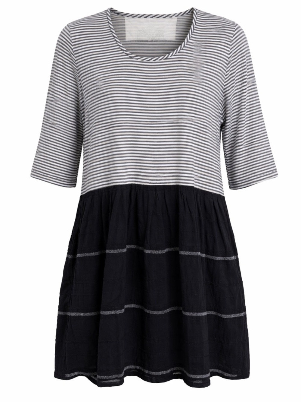 Ace & Jig tiered striped mini dress, large